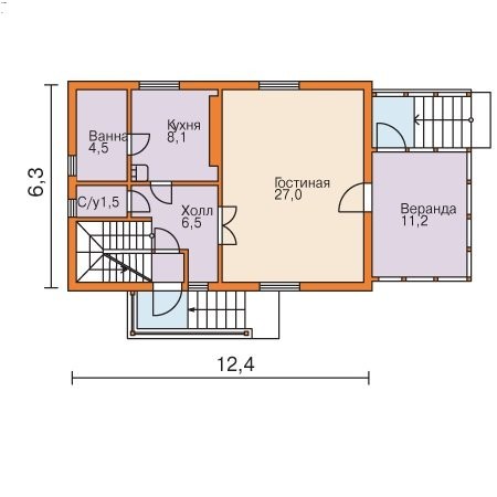 Проекты домов с мансардой и цокольным этажом: особенности технологии, достоинства и недостатки, подборка проекта5